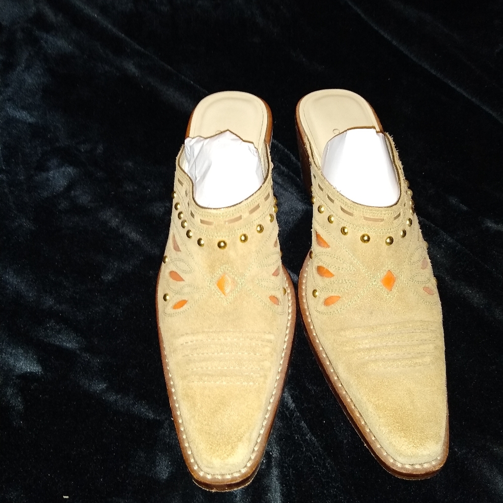 Cowboy boots style Cole Haan Suede Mules